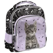 Plecaki - Mały plecak Kot PP25CE-337 - PASO - miniaturka - grafika 1