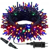 Oświetlenie świąteczne - Lampki choinkowe 200 LED 10 m multikolor zewnętrzne oświetlenie świąteczne - miniaturka - grafika 1
