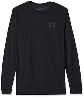 Under Armour Koszulka SPORTSTYLE LEFT CHEST LS-BLK - L 1329585-001_L - Koszulki męskie - miniaturka - grafika 1
