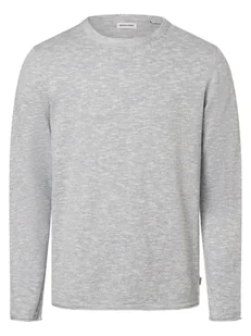Jack & Jones Sweter z zawartością lnu - JJElinen Mężczyźni Bawełna niebieski marmurkowy, S - Swetry męskie - miniaturka - grafika 1