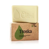 Mydła - Olini, Mydło Troska z olejem konopnym i oliwą z oliwek, 90 g - miniaturka - grafika 1