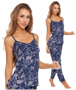 Piżama Damska w Kwiaty na Ramiączkach Długie Spodnie Modna Wiskoza MORAJ L - Piżamy damskie Piżama Damska w Kwiaty na Ramiączkach Długie Spodnie Modna Wiskoza MORAJ L - Piżamy damskie - miniaturka - grafika 1