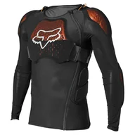 Odzież motocyklowa - Koszulka z ochraniaczami Fox Baseframe Pro D30, kolor czarny/pomarańczowy, rozmiar L - miniaturka - grafika 1