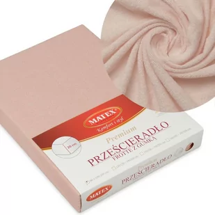Matex Prześcieradło Frotte Premium z gumką jasnobeżowe 90x200 mx-90-pft-15 - Prześcieradła - miniaturka - grafika 1