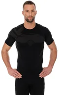 Bielizna sportowa męska - Brubeck, T-shirt termoaktywny męski z krótkim rękawem, Dry, czarny, rozmiar XL - miniaturka - grafika 1