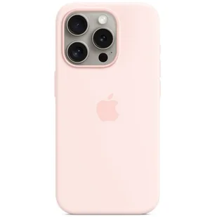 Apple Silikonowe etui z MagSafe do iPhone 15 Pro Jasnoróżowy MT1F3ZM/A - Etui i futerały do telefonów - miniaturka - grafika 1
