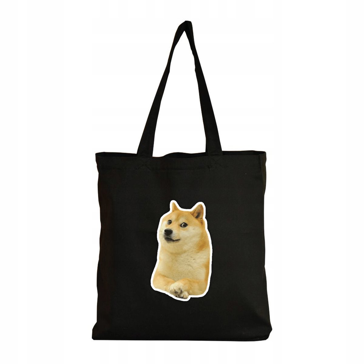 Eko Torba Bawełniana na ramię Zakupy Shopper Torebka Pieseł Pies Mem Shiba