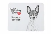 Podkładki pod mysz - Amerykański Toy Terrier Podkładka Pod Mysz Z Psem Art-Dog - miniaturka - grafika 1