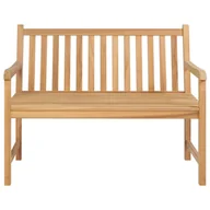 Ławki ogrodowe - vidaXL Ławka ogrodowa, 114 cm, lite drewno tekowe 316622 - miniaturka - grafika 1