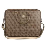 Torby na laptopy - Guess Torba Torba GUCB15G4GFBR 15&quot brąz/brown 4G Uptown GUE1078BR - miniaturka - grafika 1