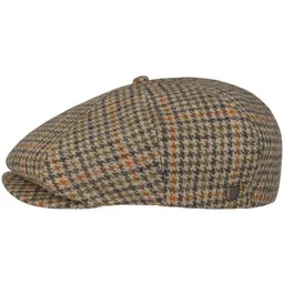 Bawe?niana czapka z daszkiem Brood marki Brixton, beżowy, XL (61-62 cm) - Czapki męskie - miniaturka - grafika 1