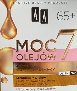 AA MOC 7 OLEJÓW Krem 65+ multiujędrniający 50ml - Kremy do twarzy - miniaturka - grafika 1
