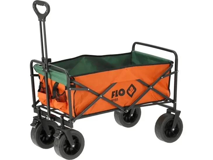WÓZEK OGRODOWY Flo Transportowy Turystyczny Składany 90 L do 100 kg