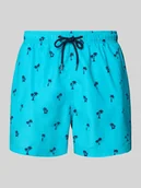 Kąpielówki męskie - Spodenki kąpielowe z elastycznym pasem - miniaturka - grafika 1