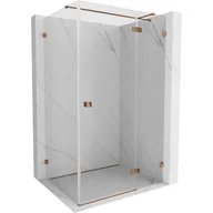 Kabiny prysznicowe - Mexen Lunar T kabina prysznicowa uchylna prawa 135 x 110 cm, transparent, różowe złoto - 834T-135-110-60-00-P - miniaturka - grafika 1