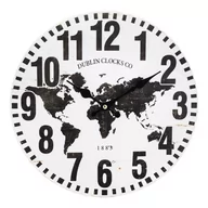 Zegary - Zegar ścienny  Dublin Clocks - biały - miniaturka - grafika 1