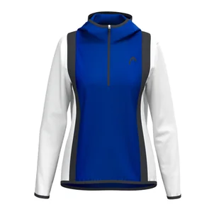 Bluza damska Head CLUB 25 TECH Hoodie Women Royal/White M - Bluzy damskie - miniaturka - grafika 1