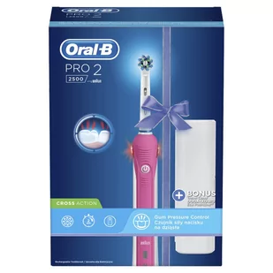 ORAL-B Pro 2500 Różowa - Szczoteczki elektryczne - miniaturka - grafika 1