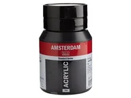 Przybory szkolne - Talens Amsterdam, farba akrylowa, 500 ml, Czerń sadzy - miniaturka - grafika 1