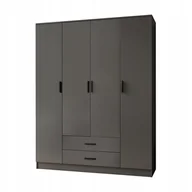 Szafy - Szafa ROMEK 160 cm grafitowa bez lustra szuflady - miniaturka - grafika 1