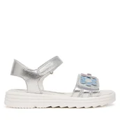 Buty dla dziewczynek - Sandały Primigi 1417022 S Srebrny - miniaturka - grafika 1