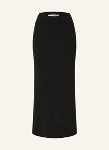 Selected Femme Dzianinowa Spódnica Z Błyszczącą Przędzą schwarz - Spódnice - miniaturka - grafika 1