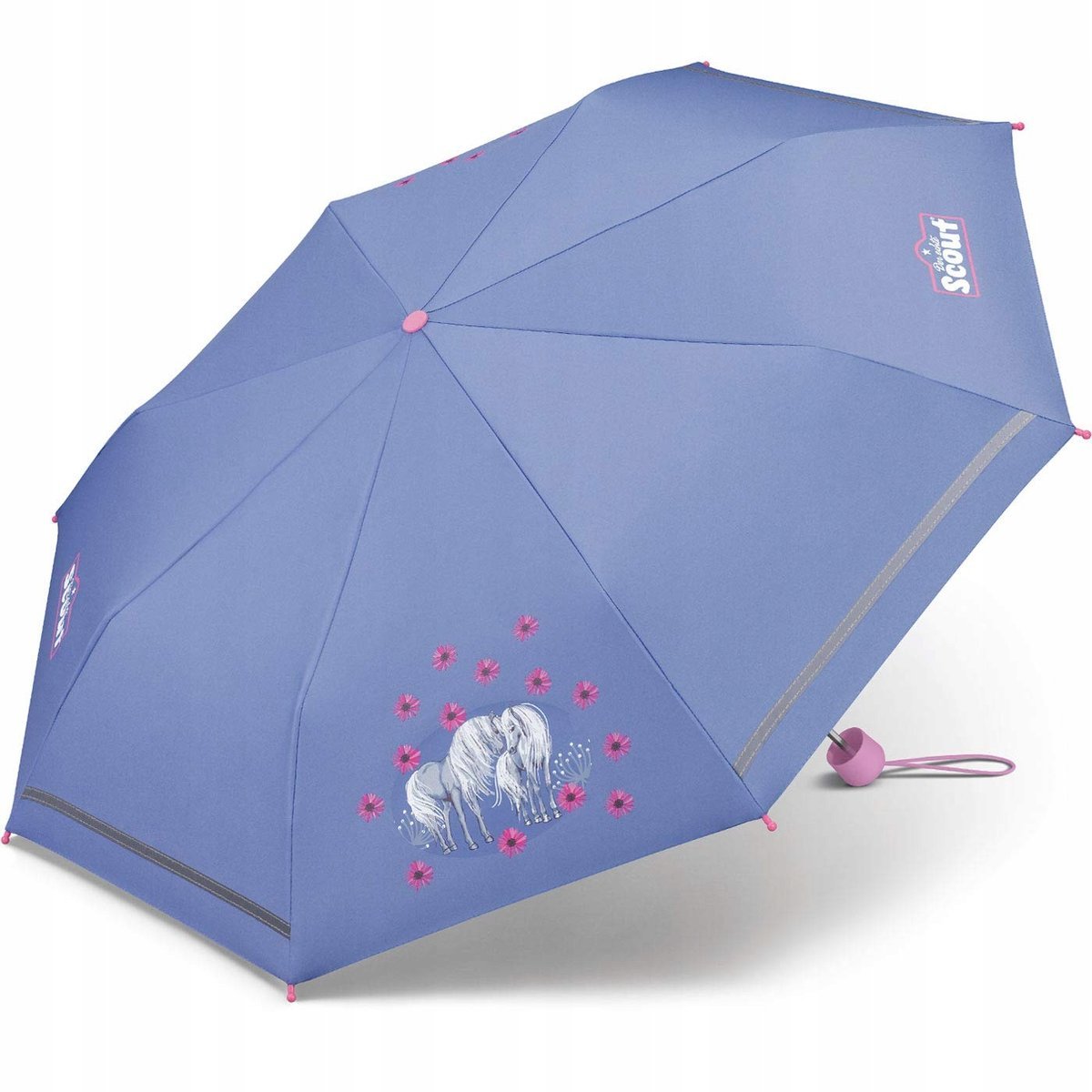 Scout parasol składany, z pokrowcem wielokolorowy