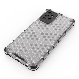 Honeycomb etui pancerny pokrowiec z żelową ramką Samsung Galaxy A72 4G czarny - Etui i futerały do telefonów - miniaturka - grafika 4