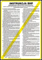 Tablice BHP - Raw-pol Znak Instr.BHP Obow.Wszyst.Pracow.Z-IB1-P-250x350 - miniaturka - grafika 1
