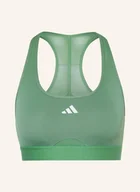 Biustonosze - Adidas Biustonosz Sportowy Powerreact Z Siateczką gruen - miniaturka - grafika 1