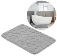Dywaniki łazienkowe - Mata łazienkowa Soft Foam 40 x 60 cm szara - miniaturka - grafika 1