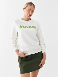 ONLY Bluza 15304436 Biały Regular Fit - Bluzy damskie - miniaturka - grafika 1