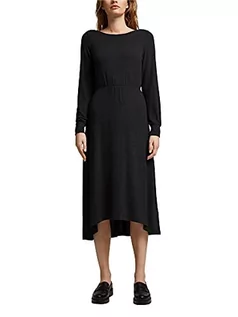 Sukienki - ESPRIT Sukienka z dzianiny z Lenzing™ ECOVERO, czarny, XS - grafika 1