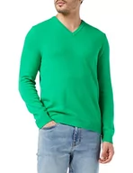 Swetry męskie - United Colors of Benetton sweter męski, Bright Green 108., XS - miniaturka - grafika 1