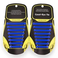 Akcesoria obuwnicze - Elastyczne sznurowadła dziecko Granatowy - miniaturka - grafika 1