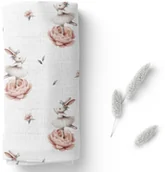 Koce i narzuty dla dzieci - BOCIOLAND BL196-PIELUSZKA BAMBUSOWA 40X40 KRÓLICZKI - miniaturka - grafika 1