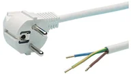 Przewody elektryczne - DUWI INTERNATIONAL Przewód sznur przyłączeniowy z wtyczką kątową OMY 3x1,0 3m, biały / 87333 - miniaturka - grafika 1