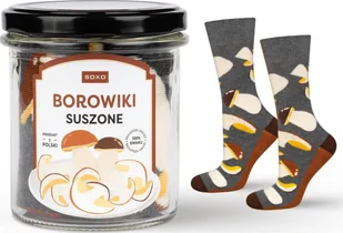 Soxo Skarpetki męskie SOXO borowiki suszone w słoiku 4045 - Skarpety termoaktywne - miniaturka - grafika 1