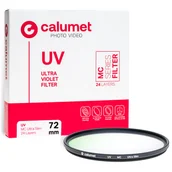 Filtry fotograficzne - Calumet Filtr UV MC 72 mm Ultra Slim 24 warstw - Kup za 75,60 zł (taniej o 10 %) wpisując w koszyku kod: ORANGECALUMET10 - miniaturka - grafika 1