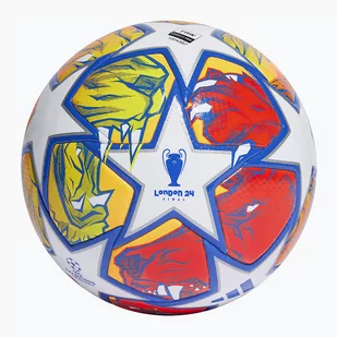 Piłka do piłki nożnej adidas UCL Pro 23/24 white/glow blue/flash orange rozmiar 5 - Piłka nożna - miniaturka - grafika 1