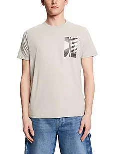 edc by ESPRIT Męski T-shirt 043CC2K317, 040/LIGHT Grey, XXL, 040/jasnoszary., XXL - Koszulki męskie - miniaturka - grafika 1