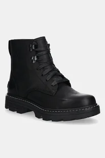 Sorel sztyblety REVEL RD BOOT LACE WP damskie kolor czarny na płaskim obcasie 2144871010 - Botki damskie - miniaturka - grafika 1
