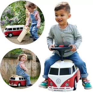 BIG Jeździk Volkswagen Van Samochód Auto dla Dzieci + Dźwięk - Jeździki dla dzieci - miniaturka - grafika 1