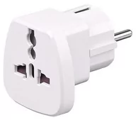 Adaptery i przejściówki - MicroConnect Universal adapter white PETRAVEL - miniaturka - grafika 1