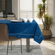 Obrusy i serwetki - Obrus Vesta Indygo Tłoczony Nowoczesny 110x200 AmeliaHome - TCLOTH/AH/VESTA/BRD/PPG/INDIGO/110X200 - miniaturka - grafika 1
