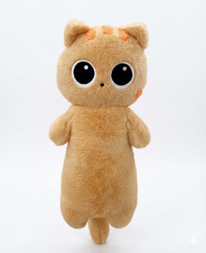 MASKOTKA PLUSZAK KOT RUDY 35CM PRZYTULANKA PREZENT