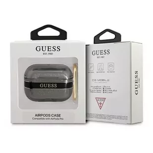 Guess  GUAPHHTSK AirPods Pro cover czarny/black Strap Collection - Akcesoria do słuchawek - miniaturka - grafika 3
