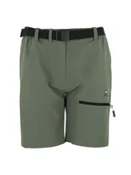 Odzież trekkingowa damska - Peak Mountain Szorty funkcyjne "Ajasi" w kolorze khaki - miniaturka - grafika 1