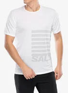 Koszulki sportowe męskie - Koszulka do biegania Salomon Sense Aero S/S GFX - white - miniaturka - grafika 1