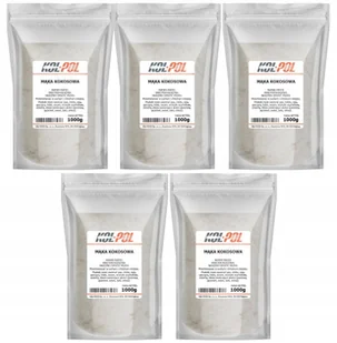 MĄKA KOKOSOWA 5kg Naturalna mąka z kokosów drobna wysoka jakość Kol-Pol - Mąka - miniaturka - grafika 1